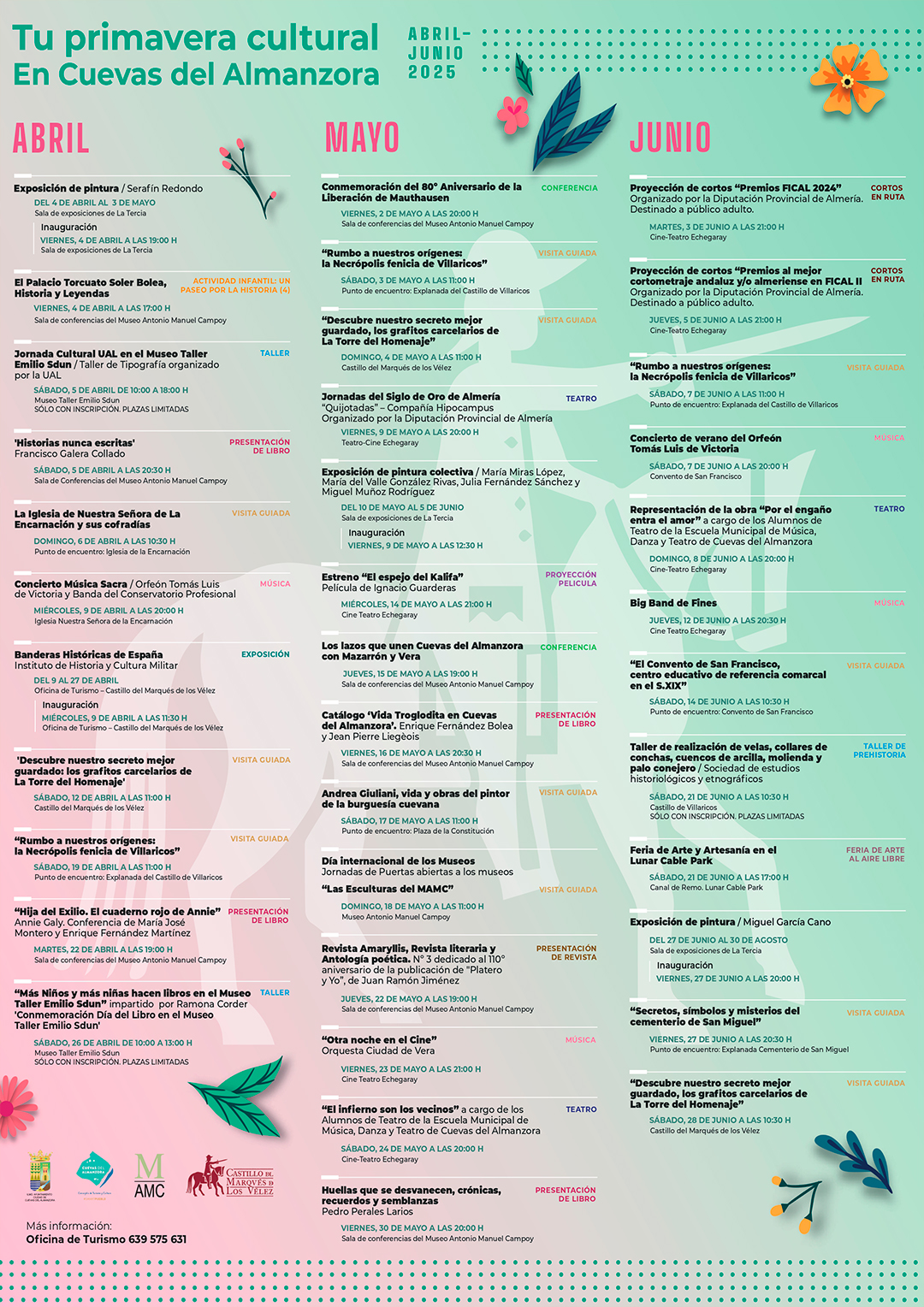 Programación cultural primavera 2025